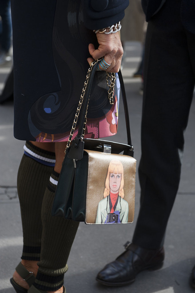 This Prada bag is totally making faces at us.
This Prada bag is totally making faces at us.