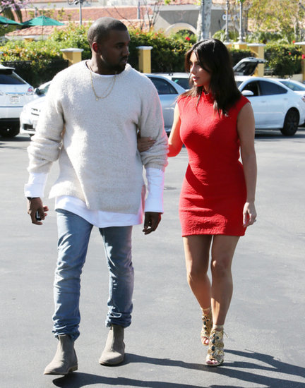 Kim Kardashian Has a Red-Hot Day With Kanye West Kim Kardashian Has a Red-Hot Day With Kanye West