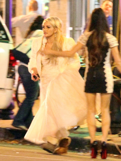 Like a True Spears Girl, Jamie Lynn Pairs Her Wedding Dress With Uggs Like a True Spears Girl, Jamie Lynn Pairs Her Wedding Dress With Uggs