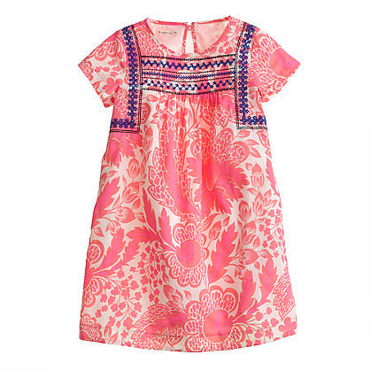 Crewcuts Floral Embroidered Dress Crewcuts Floral Embroidered Dress
