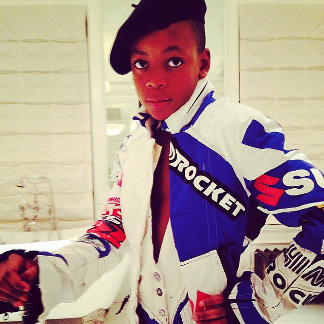 David Banda raided mom Madonna's closet for some vintage clothes.
Source: Instagram user madonna
David Banda raided mom Madonna's closet for some vintage clothes.
Source: Instagram user madonna