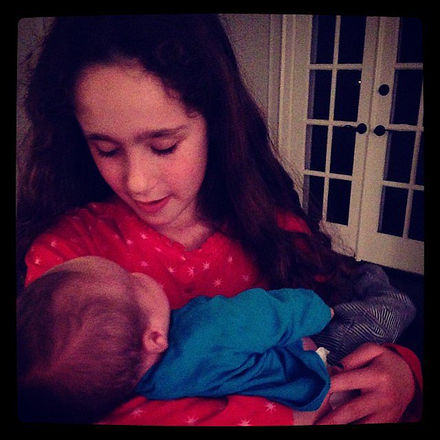 Poet Goldberg showed off her baby-whisperer talent to her baby brother, Lyric.
Source: Instagram user moonfrye
Poet Goldberg showed off her baby-whisperer talent to her baby brother, Lyric.
Source: Instagram user moonfrye