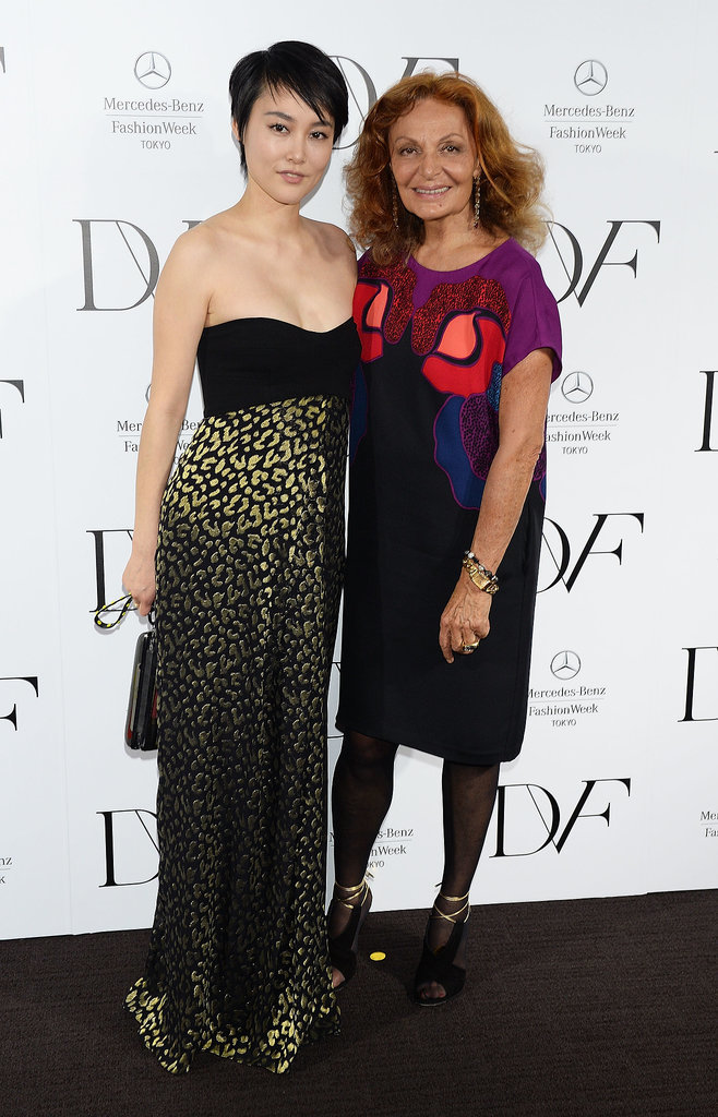 Diane von Furstenberg and Rinko Kikuchi Diane von Furstenberg and Rinko Kikuchi