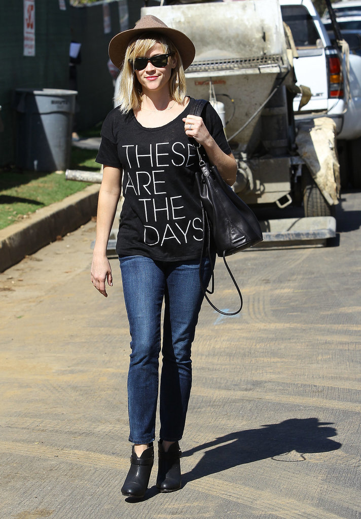 Reese Witherspoon in J.Crew "These Are the Days" Tee Reese Witherspoon in J.Crew "These Are the Days" Tee