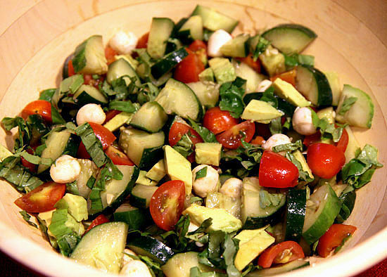 Cucumber Caprese Salad Cucumber Caprese Salad