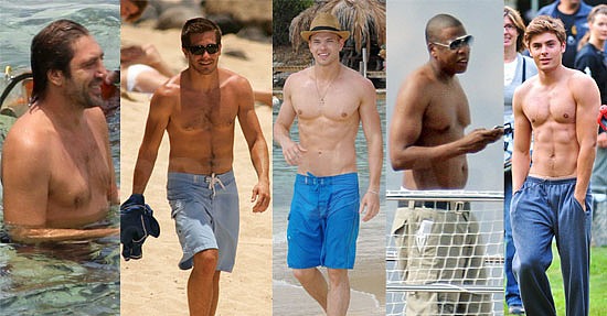 Which Shirtless Star Would You Take To A Fourth Of July Beach Party Popsugar Celebrity