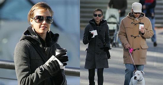 Celebrity Style: Jessica's Cozy Winter Look Celebrity Style: Jessica's Cozy Winter Look