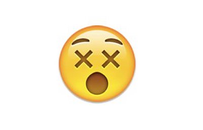 Interpretation: "Eek, I just saw something X-rated."
Name + meaning: Dizzy Face. Face with crosses as eyes that looks like xx. Raised eyebrows and a wide-open mouth.
Also known as: Cross-eyed face
Source: Emojipedia
Interpretation: "Eek, I just saw something X-rated."
Name + meaning: Dizzy Face. Face with crosses as eyes that looks like xx. Raised eyebrows and a wide-open mouth.
Also known as: Cross-eyed face
Source: Emojipedia
