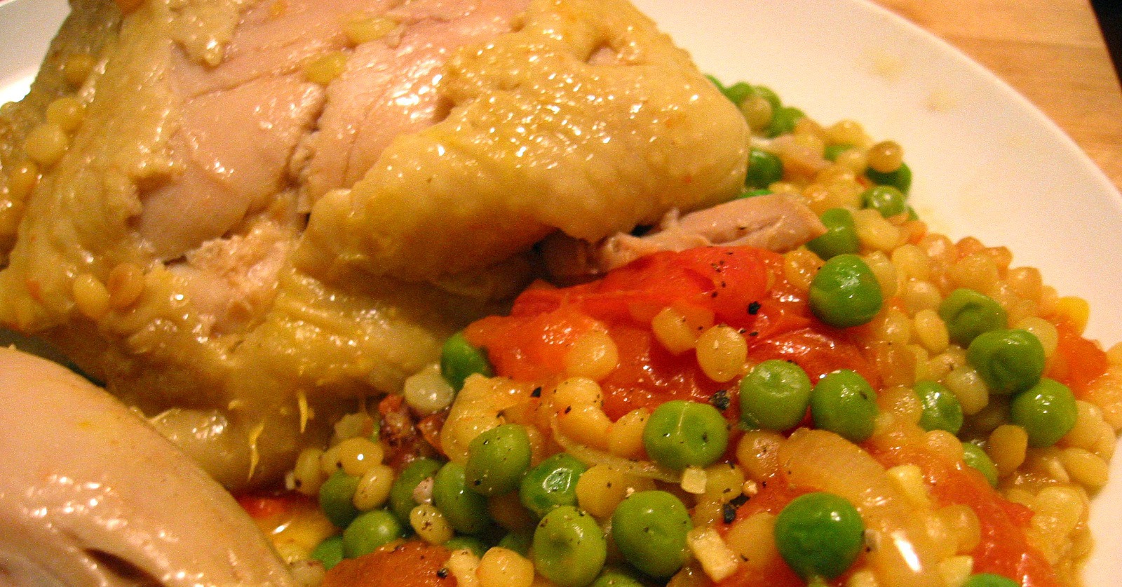 Recipe For Chicken and Israeli Couscous With Tomato and Lemon