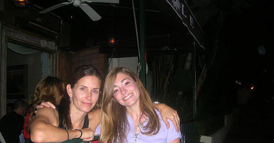 Celebrity Sighting: Courteney Cox at Il Sole Celebrity Sighting: Courteney Cox at Il Sole