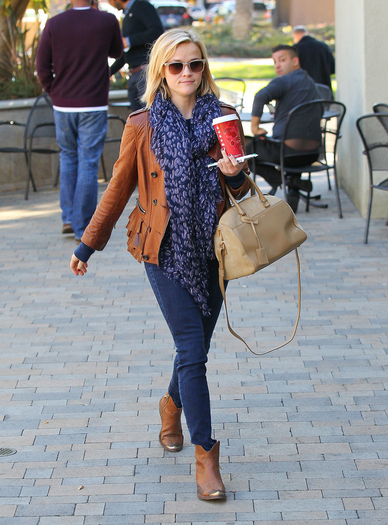 Reese Witherspoon in Ruffled 3.1 Phillip Lim Leather Jacket Reese Witherspoon in Ruffled 3.1 Phillip Lim Leather Jacket