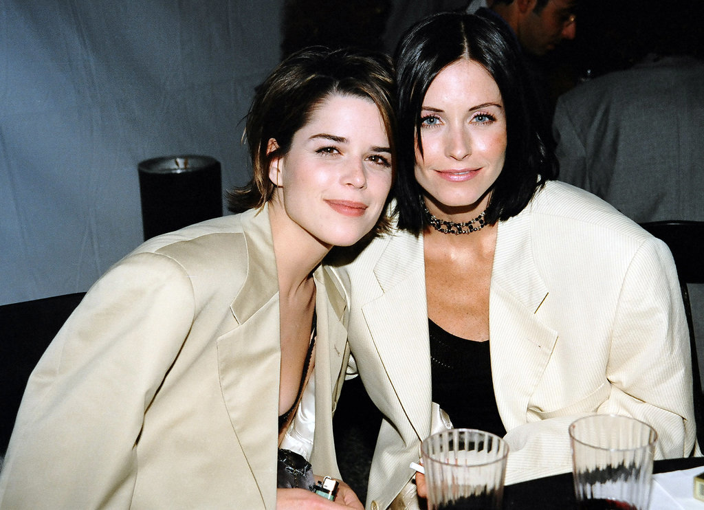 Courteney Cox bonded with Neve Campbell. Courteney Cox bonded with Neve Campbell.