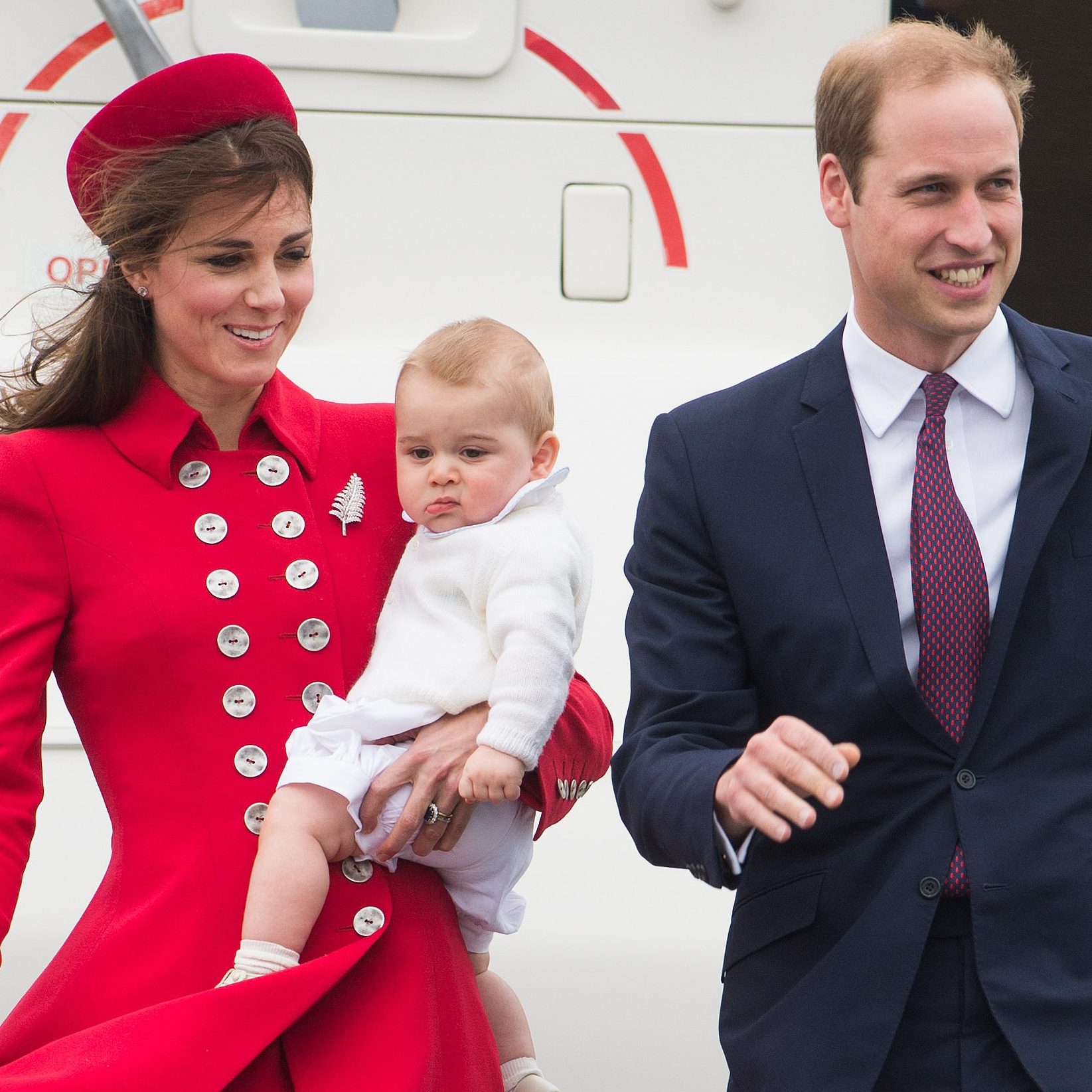 Watch Kate and George's Windy — and Wiggly — Royal Tour Arrival!