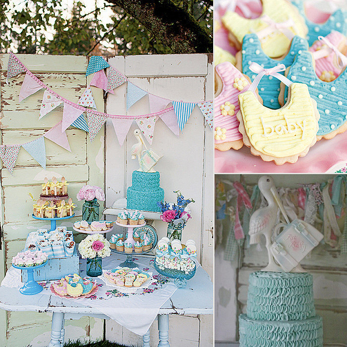 Your Guests Will Flip For This Vintage Baby-Shower Theme Your Guests Will Flip For This Vintage Baby-Shower Theme