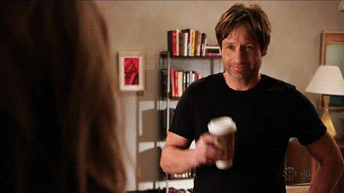 On Californication, Duchovny plays a struggling writer who dabbles too much in sex and drinking.
On Californication, Duchovny plays a struggling writer who dabbles too much in sex and drinking.