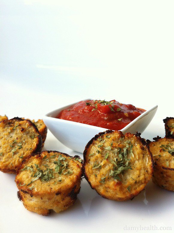 Cauliflower Pizza Bites Cauliflower Pizza Bites