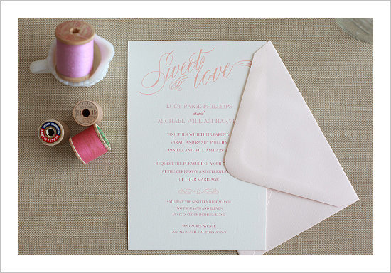 Sweet Love Wedding Invitation Sweet Love Wedding Invitation