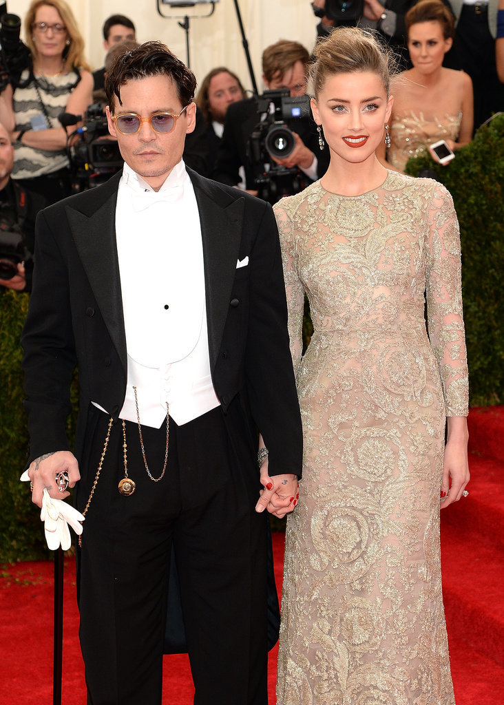 Johnny and Amber Make a Surprise Met Gala Stop