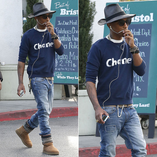 Pharrell Williams in Chanel Sweatshirt Pharrell Williams in Chanel Sweatshirt