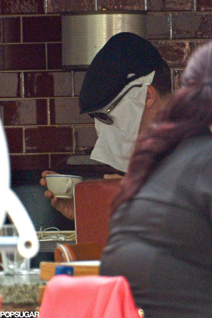He acted like it was no big deal, holding his tea. He acted like it was no big deal, holding his tea.