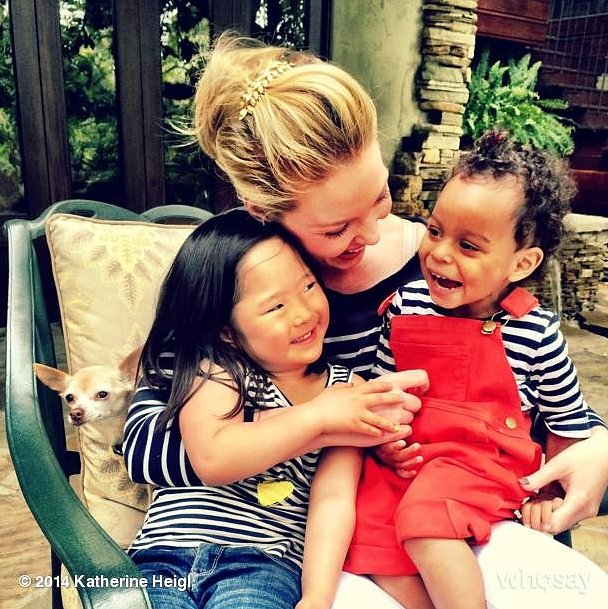 Katherine Heigl With Naleigh and Adelaide Katherine Heigl With Naleigh and Adelaide