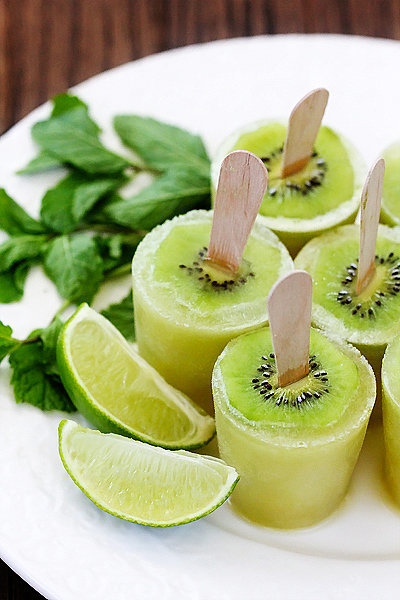 Kiwi Mojito Popsicles Kiwi Mojito Popsicles
