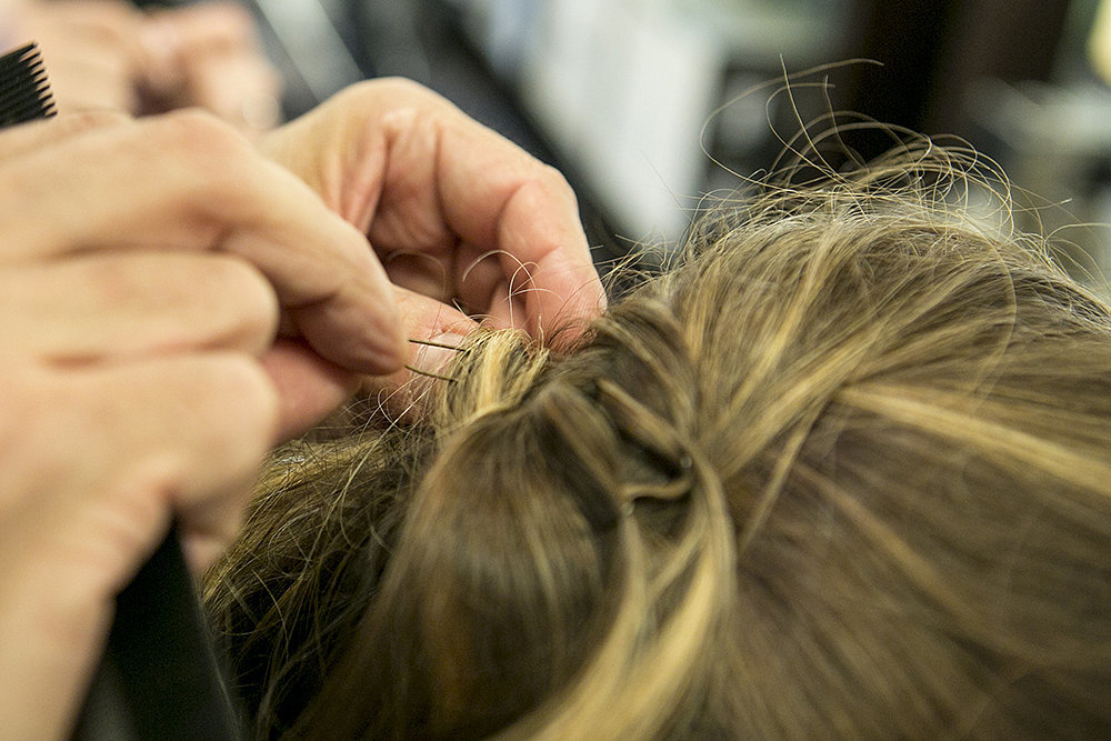 Step Four: Half-Back Hair For the Reception Step Four: Half-Back Hair For the Reception