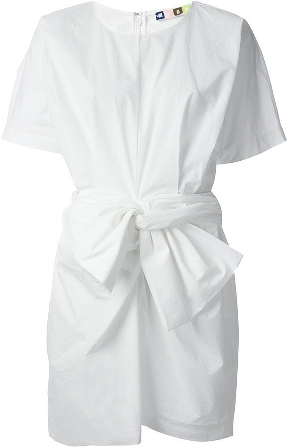 MSGM White Knot Front Dress MSGM White Knot Front Dress