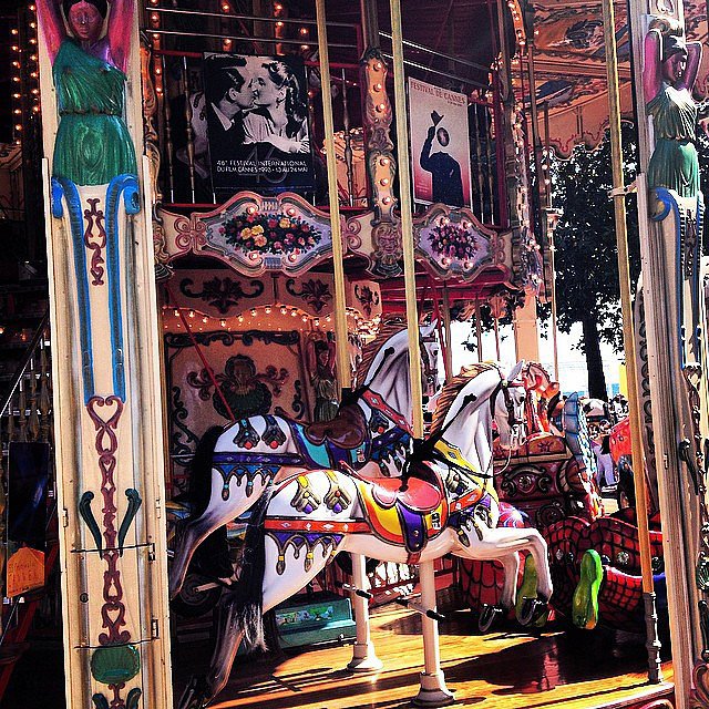 We walked by this charming carousel, just across the street from the Palais des Festivals, each morning on our way to the center of town.
We walked by this charming carousel, just across the street from the Palais des Festivals, each morning on our way to the center of town.