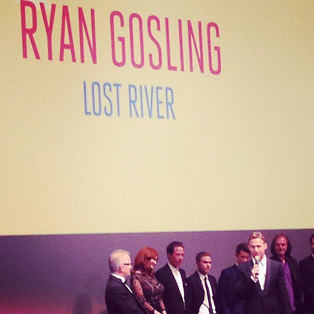 Ryan Gosling announced his directorial debut, Lost River, at its Cannes premiere, telling the audience he was honored to present his film at such a prestigious event.
Ryan Gosling announced his directorial debut, Lost River, at its Cannes premiere, telling the audience he was honored to present his film at such a prestigious event.