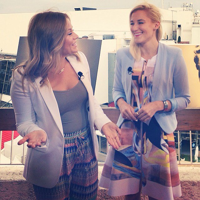 Our crew filmed segments for POPSUGAR Now just across the street from the festival's famous red carpet steps. Our most unforgettable shooting location ever?
Our crew filmed segments for POPSUGAR Now just across the street from the festival's famous red carpet steps. Our most unforgettable shooting location ever?