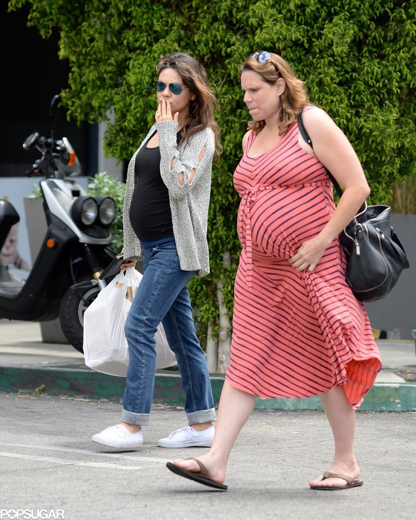 Ashton's Most Important Ladies Pair Up For a Pregnant Outing Ashton's Most Important Ladies Pair Up For a Pregnant Outing