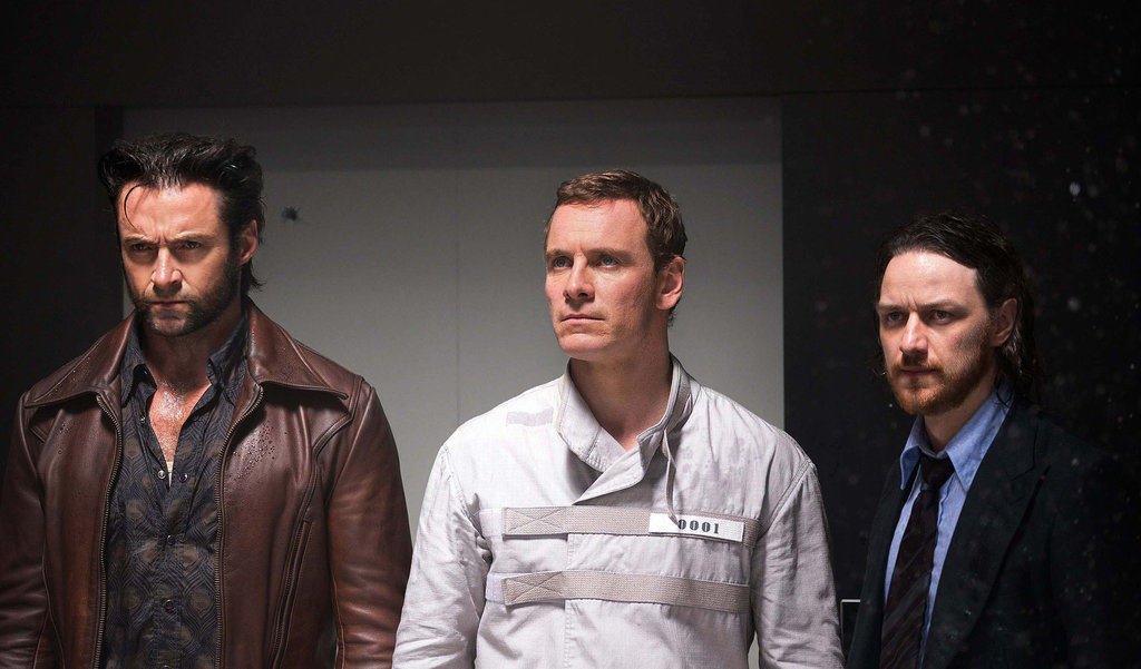 Hugh Jackman, Michael Fassbender, and James McAvoy in X-Men: Days of Future Past Hugh Jackman, Michael Fassbender, and James McAvoy in X-Men: Days of Future Past