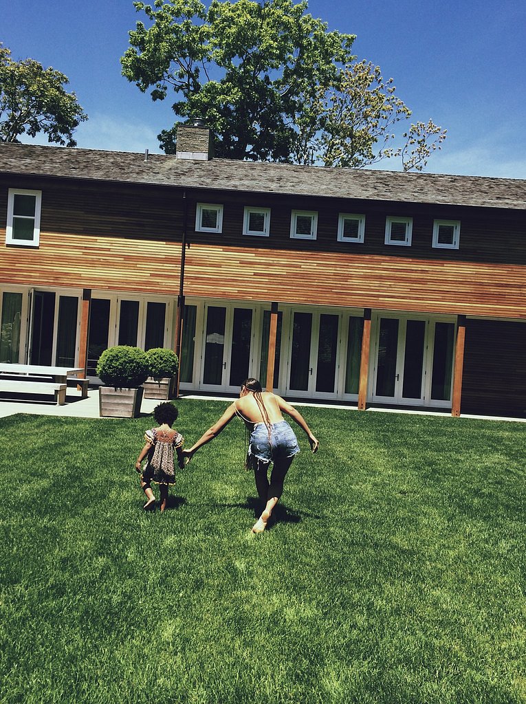 Blue ran around with Beyoncé in the Hamptons. 
Source: Beyonce.com
