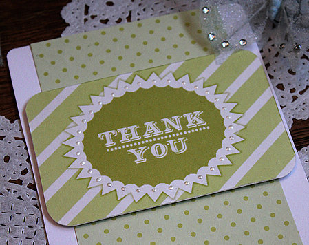 Bold Striped Thank You Card Bold Striped Thank You Card