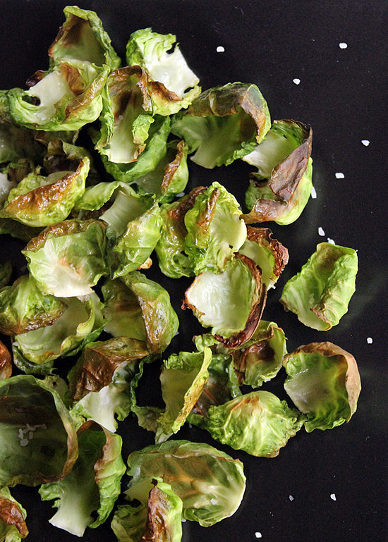 Roasted Brussels Sprout Chips Roasted Brussels Sprout Chips