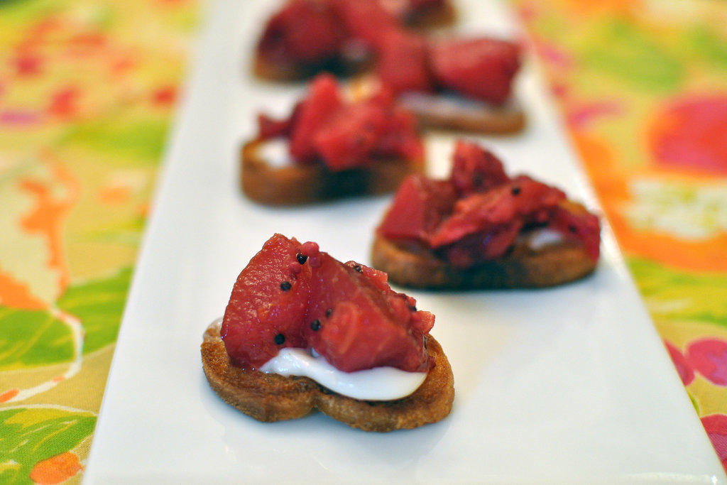 Crostini With Orange, Pear, and Cranberry Mostarda Crostini With Orange, Pear, and Cranberry Mostarda