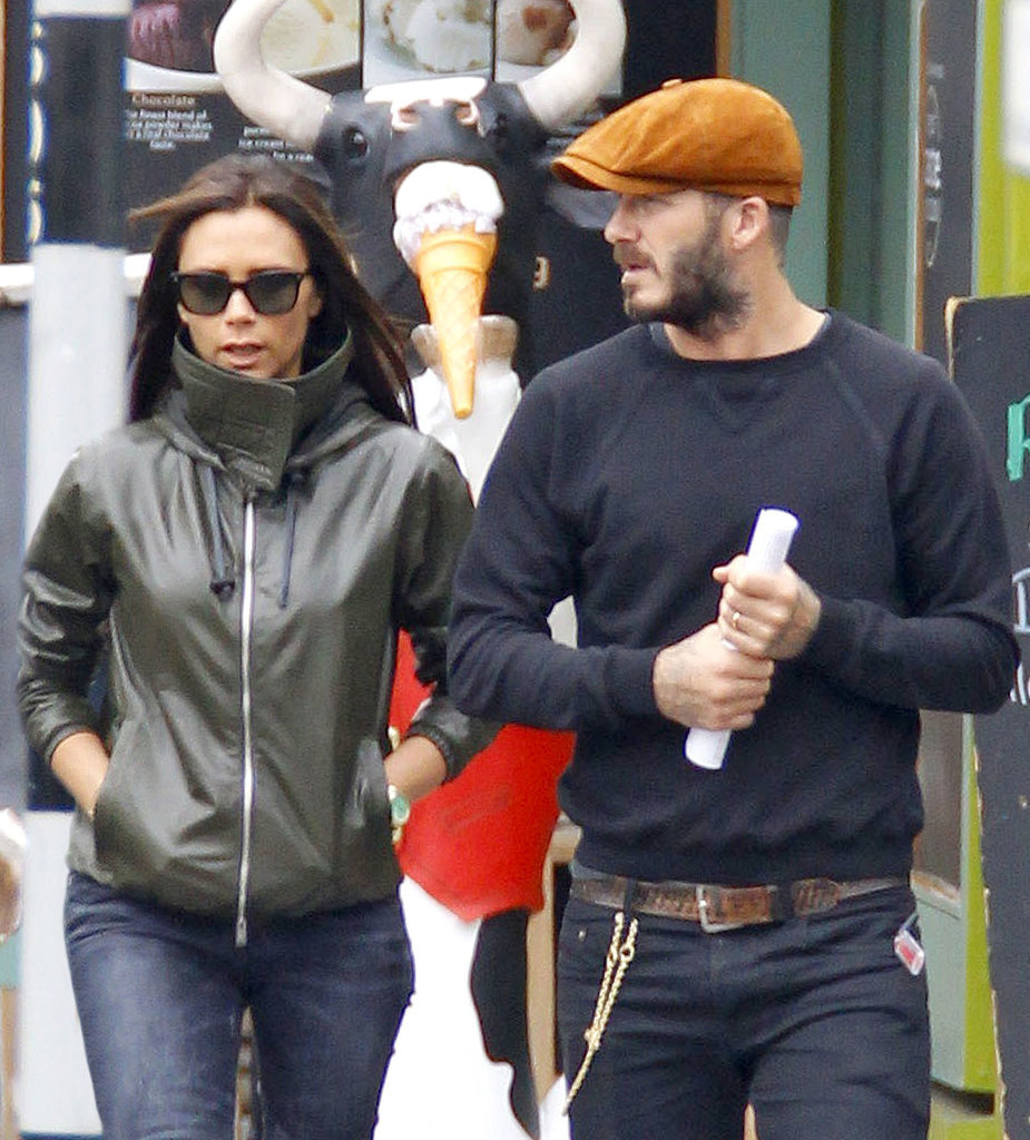 Victoria and David Beckham stepped out looking incognito in London on Monday.
Victoria and David Beckham stepped out looking incognito in London on Monday.