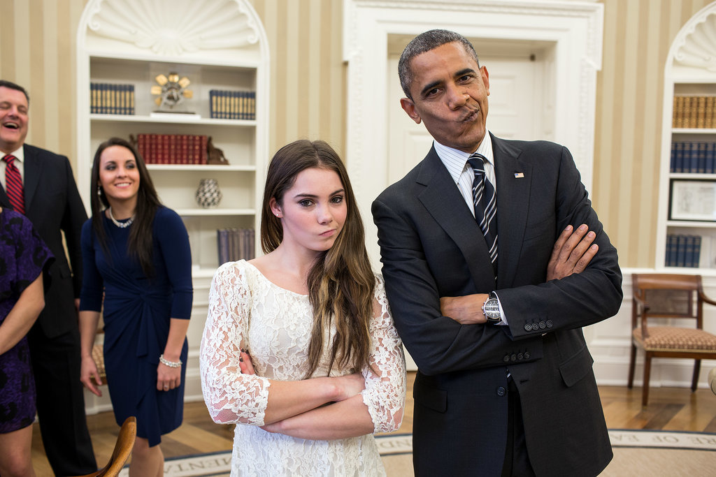 McKayla Maroney and President Barack Obama McKayla Maroney and President Barack Obama