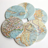 DIY: Map Coasters DIY: Map Coasters