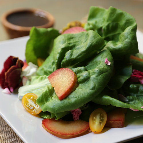 Summery Salad With Pluots and Cherry Tomatoes Summery Salad With Pluots and Cherry Tomatoes