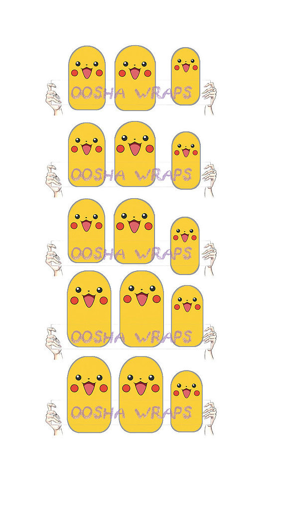It doesn't get any more adorable than the Pikachu Nail Wraps ($6), which come in a set of 15.
It doesn't get any more adorable than the Pikachu Nail Wraps ($6), which come in a set of 15.