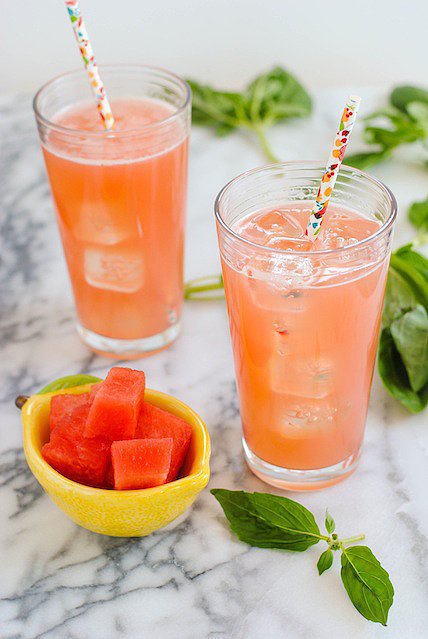 Watermelon Basil Lemonade Watermelon Basil Lemonade