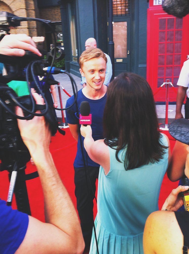 I interviewed Tom Felton on the red carpet, and I must say he's much nicer than his character Draco Malfoy. He had his girlfriend, Jade Olivia (not pictured), by his side at the event.
I interviewed Tom Felton on the red carpet, and I must say he's much nicer than his character Draco Malfoy. He had his girlfriend, Jade Olivia (not pictured), by his side at the event.