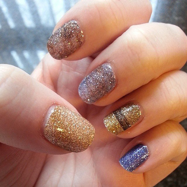 At first glance, the casual observer will just think your nails have a pretty sparkle to them, but you know that the subtle shimmer of these wraps ($10) actually represents the planets of the solar system.
At first glance, the casual observer will just think your nails have a pretty sparkle to them, but you know that the subtle shimmer of these wraps ($10) actually represents the planets of the solar system.