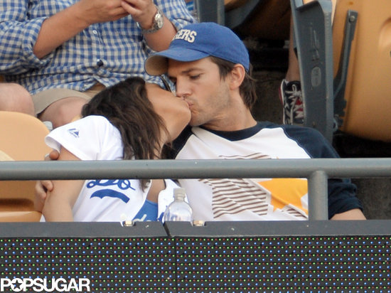 We'll Never Tire of Mila Kunis and Ashton Kutcher's Game Day PDA We'll Never Tire of Mila Kunis and Ashton Kutcher's Game Day PDA