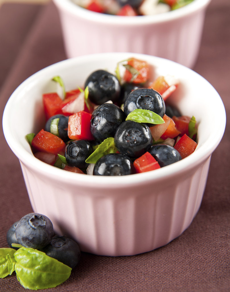 Blueberry Red Pepper Salsa With White Corn Chips Blueberry Red Pepper Salsa With White Corn Chips