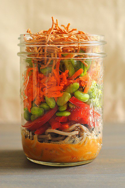 Asian Noodle Salad Jars Asian Noodle Salad Jars