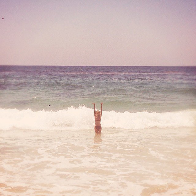 Lauren Conrad hit the beach.  Source: Instagram user laurenconrad 