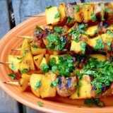 Pork and Mango Skewers Pork and Mango Skewers